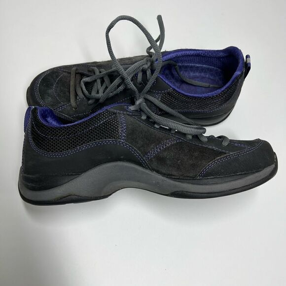 Dansko Sabrina Suede Leather Sneakers Grey Purple Women’s Size 9,5-10 US/EUR 40 - Picture 9 of 11